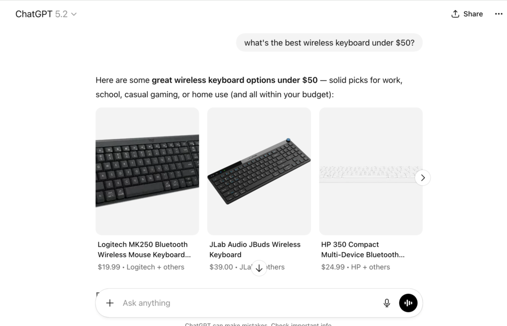 ChatGPT Hack: Optimize WooCommerce for Google Shopping 1 chatgpt best wireless keyboard screenshot - ChatGPT Hack: Optimize WooCommerce for Google Shopping - Optimize WooCommerce for Google Shopping